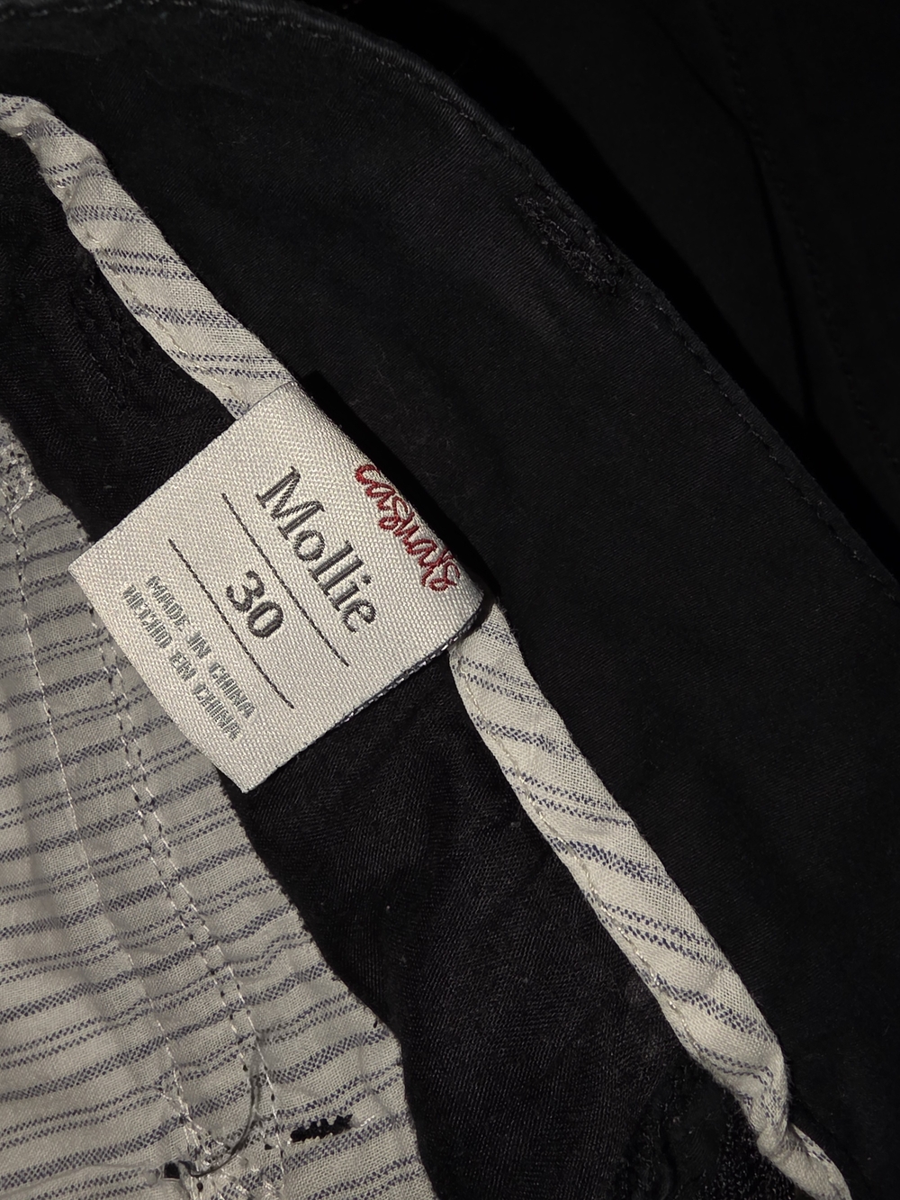Mollie Womens Black Shorts
